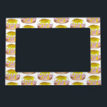 Ham Eggs Benedict Breakfast Brunch Food Foodie Magnetic Picture Frame<br><div class="desc">Design features an original marker illustration of delicious eggs benedict, with ham, poached egg, hollandaise sauce, and chives. A diner breakfast food classic, ideal for your favourite chef or foodie! Don't see what you're looking for? Need help with customisation? Click "contact this designer" to have something created just for you!...</div>