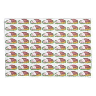 HAM IT UP Christmas Easter Holiday Dinner Food Pillowcase