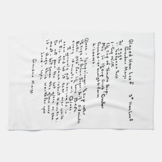 Ham Loaf Recipe Tea Towel
