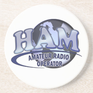 HAM LOGO BLUE AMATEUR RADIO OPERATOR COASTER