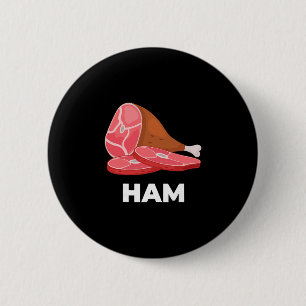 Ham Matching Dishes Food Costumes Christmas Thanks 6 Cm Round Badge