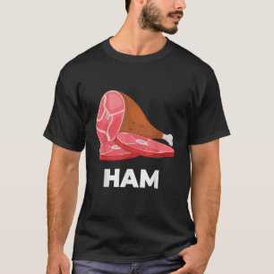 Ham Matching dishes food costumes Christmas thanks T-Shirt
