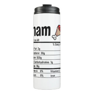 Ham Nutrition Facts Matching Family Thanksgiving A Thermal Tumbler