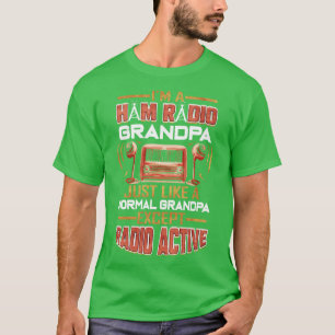 Ham Radio Amateur Radio Grandpa Operator Antenna  T-Shirt