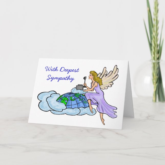 Ham Radio Angel Sympathy Card   Customise It! (Front)