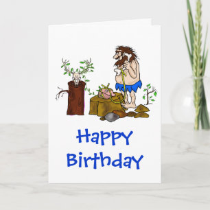 Ham Radio Birthday Card with Caveman to Customise!