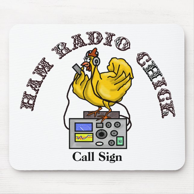 Ham Radio Chick Mouse Pad (Front)