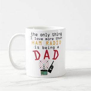 Ham Radio Dad Fathers Day Licensed Operator Mug