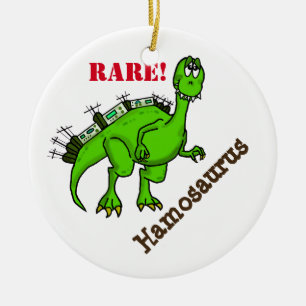 Ham Radio Dinosaur Christmas Ornament