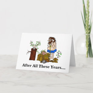 Ham Radio Funny Retirement Caveman Card