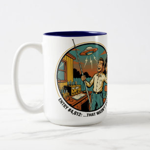 Ham Radio Logbook Entry: that wasn't static Two-Tone Coffee Mug