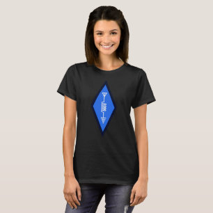 HAM Radio Logo Design – Blue Symbol T-Shirt