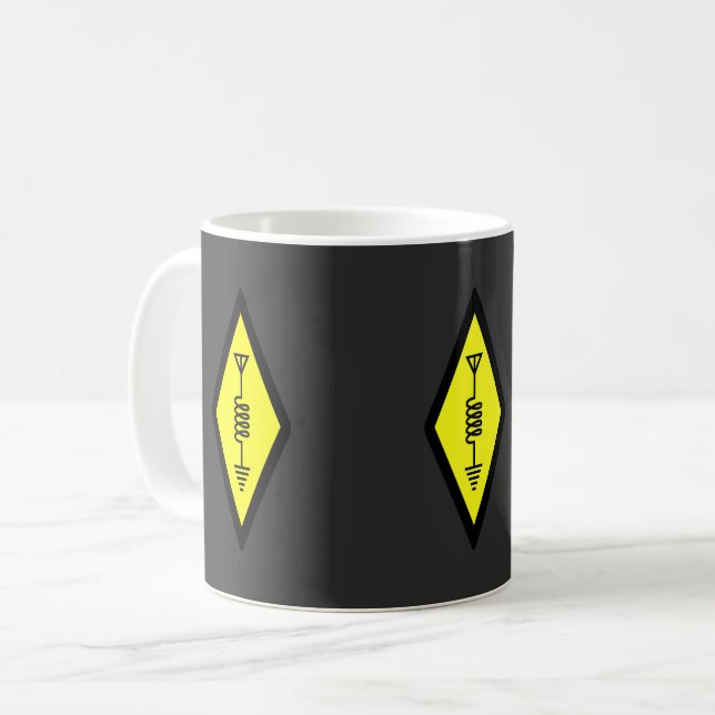 HAM Radio Logo Design Coffee Mug (Front Left)