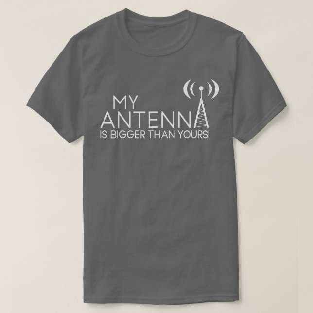 Ham Radio Morse Code CB Radio Nerdy Geek CW Operat T-Shirt (Design Front)