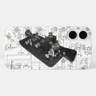 Ham Radio Morse Code Semi-Automatic Key iPhone 16 Case