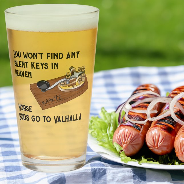 HAM Radio Morse Gods Go to Valhalla Glass (Creator Uploaded)