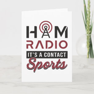 HAM Radio Operator Amateur Code Antenna Gift Idea Card