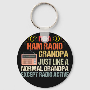 Ham Radio Operator Amateur Radio Father's Day Key Ring