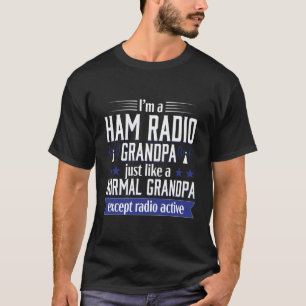 Ham Radio Operator Amateur Radio Funny Grandpa Gif T-Shirt
