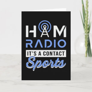 HAM Radio Operator Antenna Amateur Code Gift Idea Card