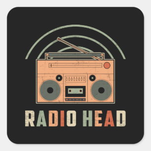 HAM Radio Operator Antenna Amateur Code Gift Idea Square Sticker