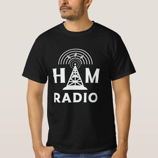 HAM Radio Operator Antenna Code Amateur Gift Idea T-Shirt (Front)