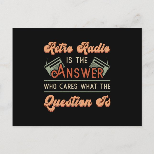 HAM Radio Operator Antenna Frequency Amateur Gift Postcard (Front)