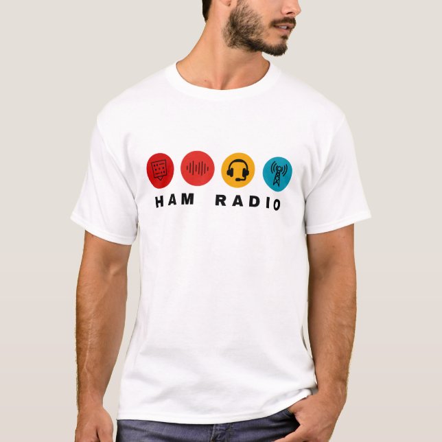 Ham Radio operator cool t-shirt (Front)