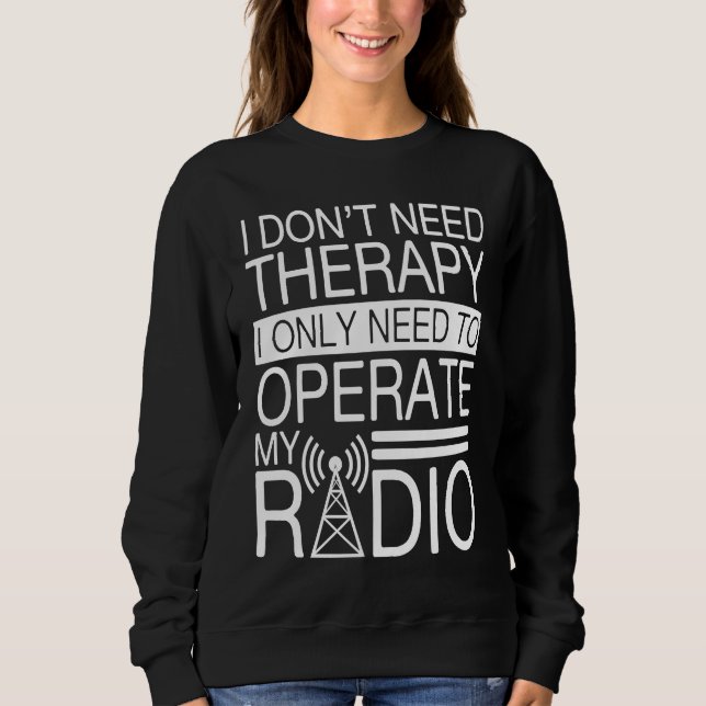 Ham Radio Operator Costume Radio Tower Sweatshirt (Front)