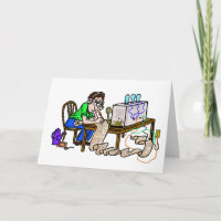 Ham Radio Operator Thanks for Contact Card