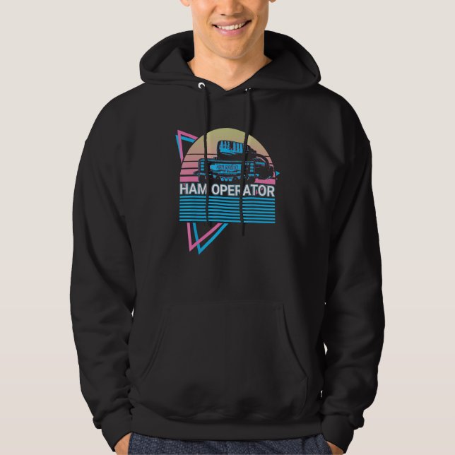 Ham Radio Retro Radio Operator Ham Operator Hoodie (Front)