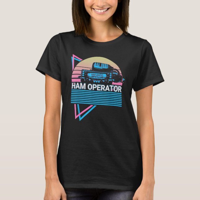 Ham Radio Retro Radio Operator Ham Operator T-Shirt (Front)