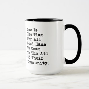 Ham Radio Typing Text Mug