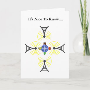 Ham Radio World Communication & Friendship Card