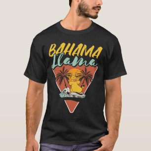 Hama Llama Funny Llama Surfer Surfing Surfboard T-Shirt