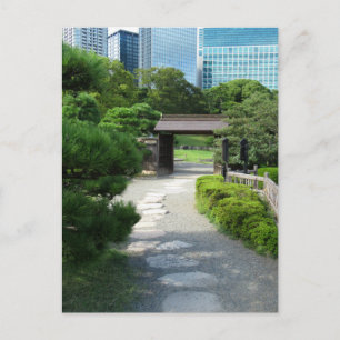 Hama-rikyu Gardens: Tokyo, Japan Postcard