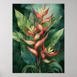 Hamakua Heliconia Poster