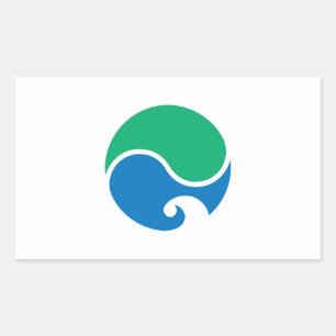Hamamatsu city flag Shizuoka prefecture japan symb Rectangular Sticker