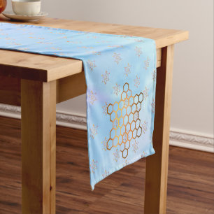 Hamantaschen and Stars for Purim Short Table Runner