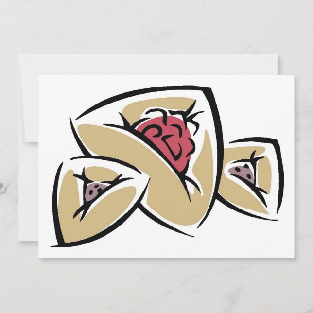 Hamantashen Invitation (Front)