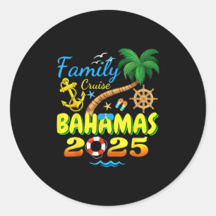 Hamas Cruise 2025 Family Friends Group Vacation Ma Classic Round Sticker