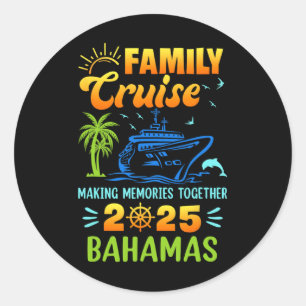 Hamas Cruise 2025 Family Friends Group Vacation Ma Classic Round Sticker