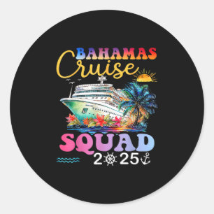 Hamas Cruise 2025 Squad Family Group Vacation Matc Classic Round Sticker