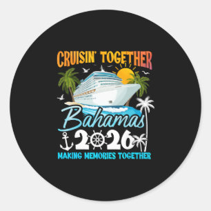 Hamas Cruise 2026 Family Cruise Trip Squad Group V Classic Round Sticker