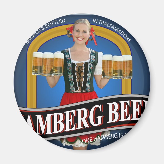 Hamberg Beer T-shirt from Raising Hope Magnet (Front)