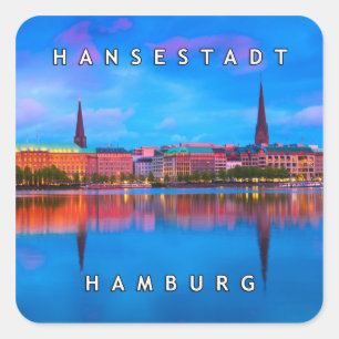 Hamburg 02T Square Sticker