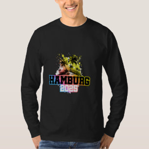 Hamburg 2025 Colourful Team Vacation T-Shirt