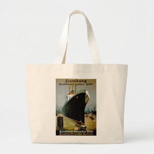 Hamburg-Amerika Line Large Tote Bag