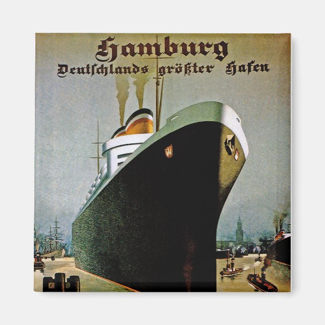 Hamburg-Amerika Line Magnet (Front)