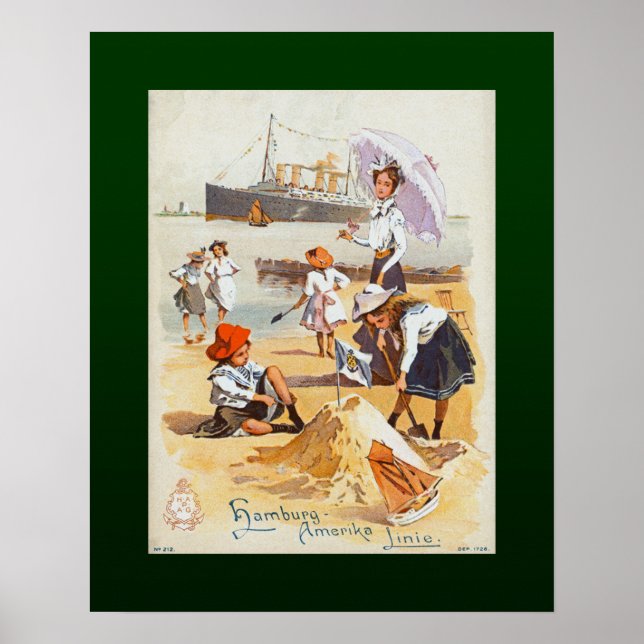 Hamburg-Amerika Lines~SS Victoria Luise~Children~ Poster (Front)